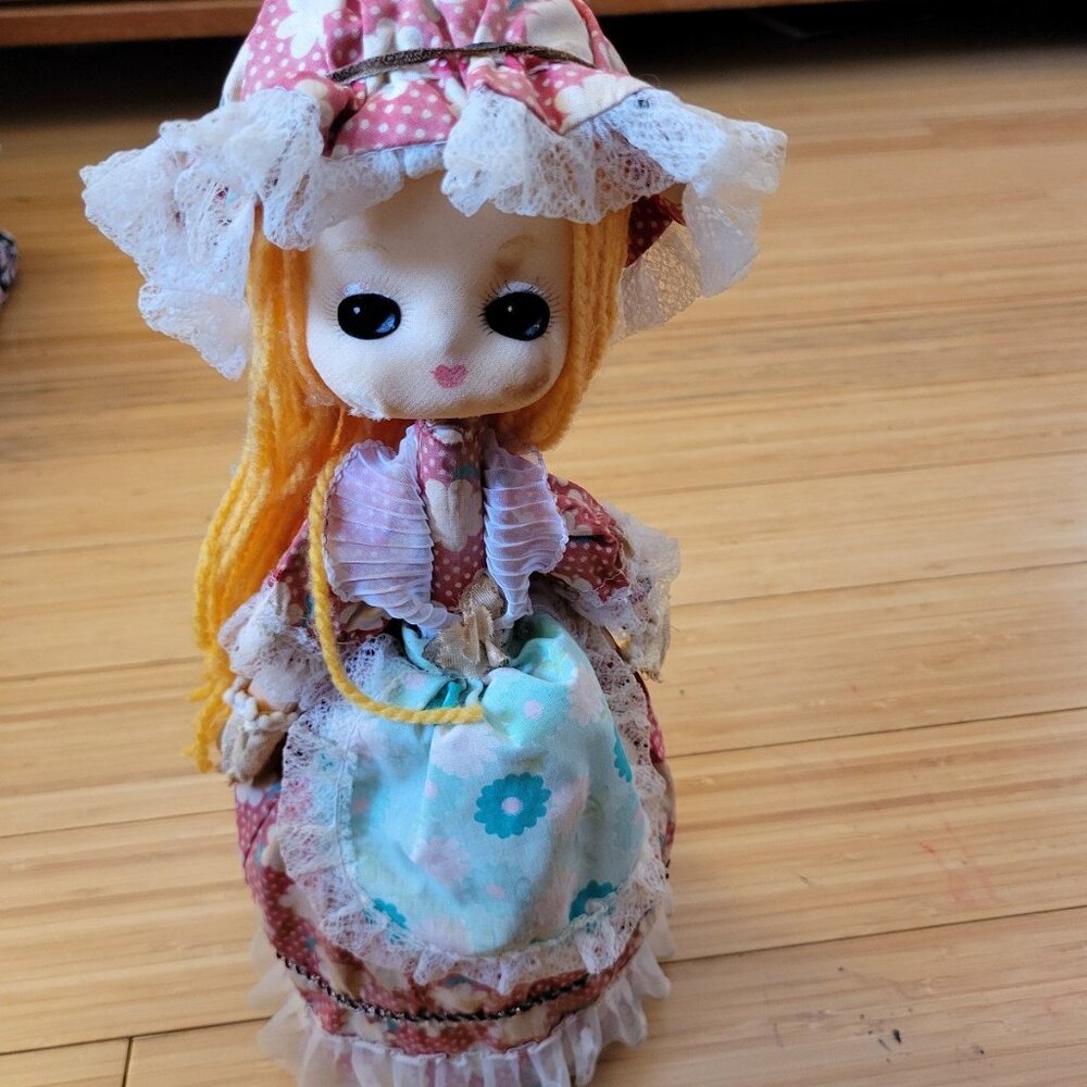 Vintage Big Eye Doll Japan Cat Eye Pre-Blythe Baby Kitsch Mid Century Mo…